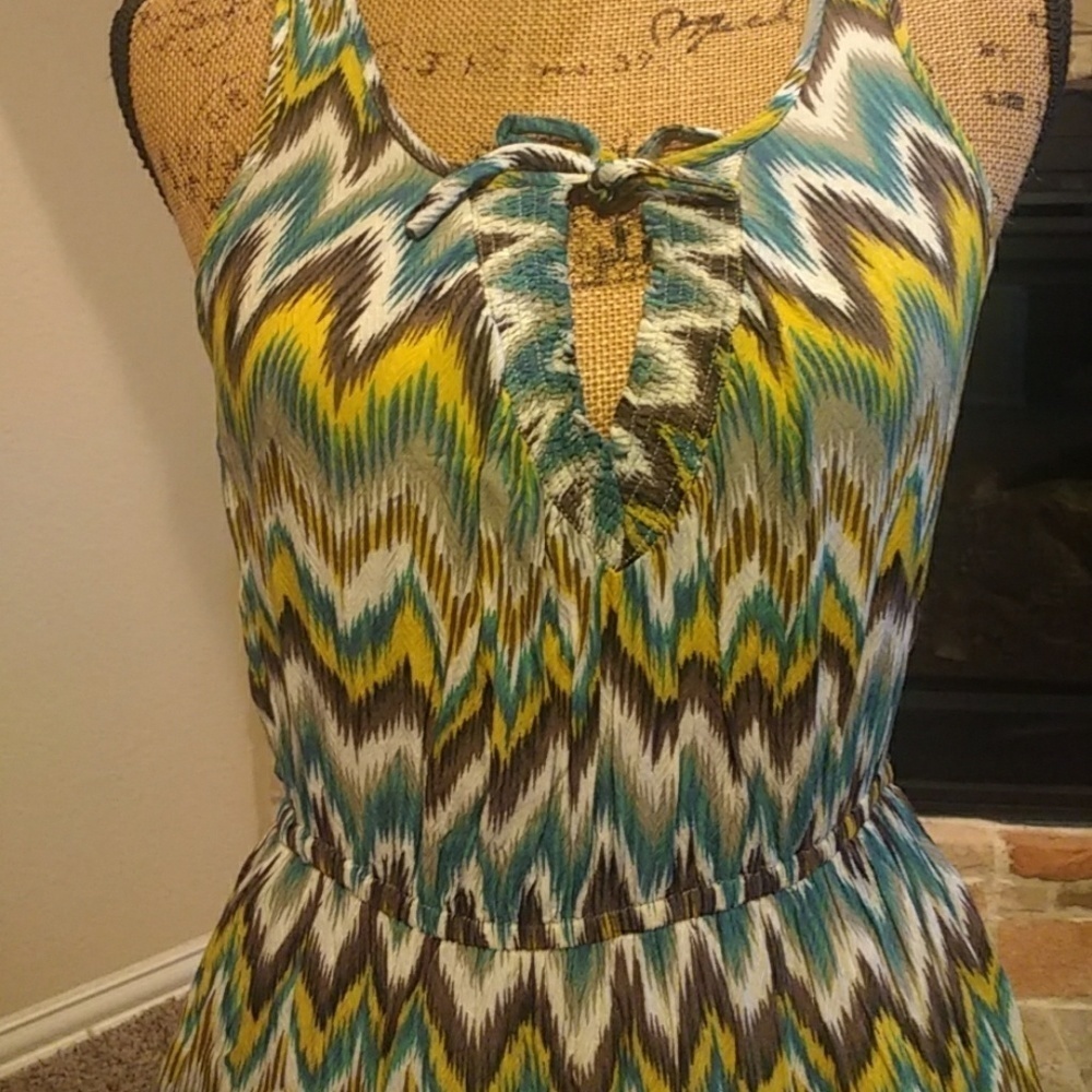 Annabella  Aztec print sundress sz S - Picture 3 of 7